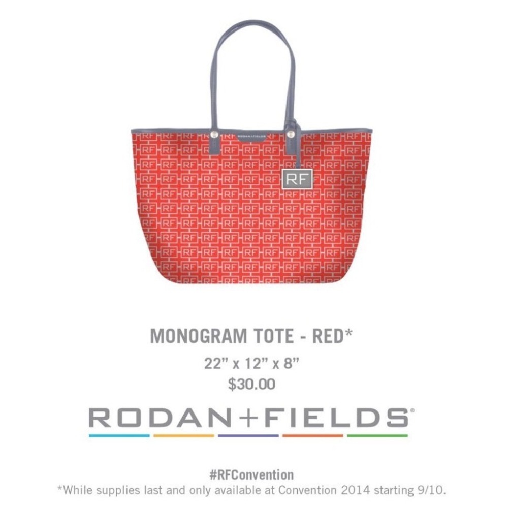 Rodan Fields Orange RF Logo Tote Bag Shoulder Bag